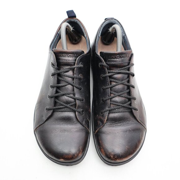 Birkenstock Islay Men's Size EU 43 Dark Brown Black Leather Casual Sneakers - Picture 2 of 10